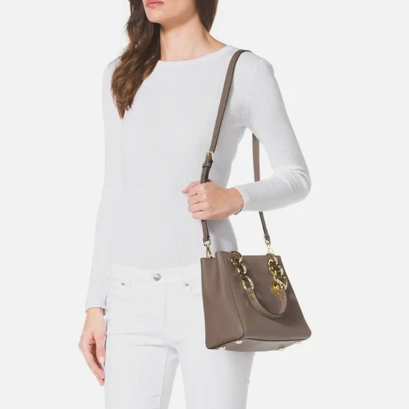 MICHAEL MICHAEL KORS Cynthia Saffiano Leather Satchel - Picture 2 of 14